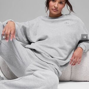 Alo accolade athletic Gray crew neck Sweatshirt